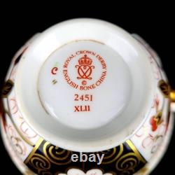 Royal Crown Derby Old Imari Cherry Blossom Cup & Saucer Set of 2 Very Rare