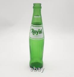 Royal Crown Ginger Ale Vintage Cola Soda Bottle 10 oz Green ACL 1982 VERY RARE