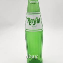Royal Crown Ginger Ale Vintage Cola Soda Bottle 10 oz Green ACL 1982 VERY RARE