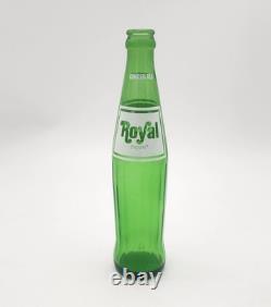 Royal Crown Ginger Ale Vintage Cola Soda Bottle 10 oz Green ACL 1982 VERY RARE