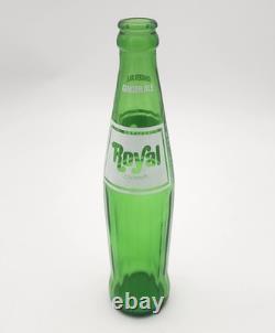 Royal Crown Ginger Ale Vintage Cola Soda Bottle 10 oz Green ACL 1982 VERY RARE