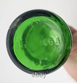 Royal Crown Ginger Ale Vintage Cola Soda Bottle 10 oz Green ACL 1982 VERY RARE