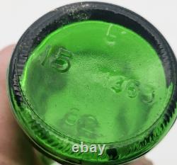 Royal Crown Ginger Ale Vintage Cola Soda Bottle 10 oz Green ACL 1982 VERY RARE