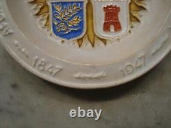 Royal Delft Cloisonne very rare plate, porceleyne fles, delft, holland 1947