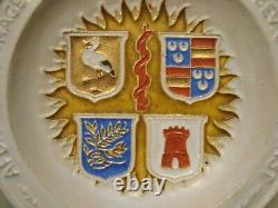 Royal Delft Cloisonne very rare plate, porceleyne fles, delft, holland 1947