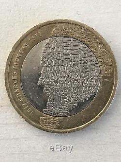 Royal Double MINT ERROR Charles Dickens 2012 £2 Two Pound Coin Very Rare