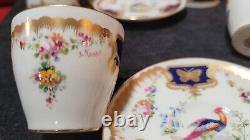 Royal Doulton 6 Cups/Saucer, Signed E Percy- VERY RARE- Stunning