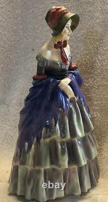 Royal Doulton A Victorian Lady HN 1345 Dated 1938 Very Rare Color