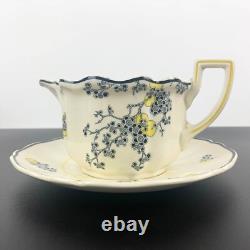Royal Doulton Carnival 1930's very rare gravy boat on saucer Gravy and sauce jug