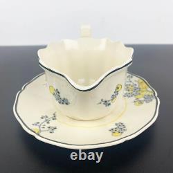 Royal Doulton Carnival 1930's very rare gravy boat on saucer Gravy and sauce jug