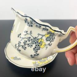 Royal Doulton Carnival 1930's very rare gravy boat on saucer Gravy and sauce jug