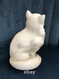 Royal Doulton Cat Persian Seated Hn 2539 Style One White Gloss Perfect Very Rare