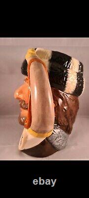 Royal Doulton Character Jug Very Rare Canadian Trapper with painted snowshoe