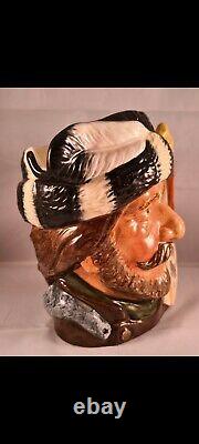 Royal Doulton Character Jug Very Rare Canadian Trapper with painted snowshoe