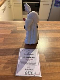 Royal Doulton Cruella da Ville, very rare mint condition certificate number 162