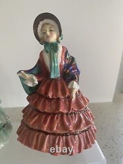 Royal Doulton Figurines Bonjour In Both Red And Green! Amazing Find! Very Rare