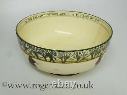 Royal Doulton Isaac Walton Ware Footed Bowl VERY RARE c1905