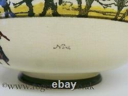 Royal Doulton Isaac Walton Ware Footed Bowl VERY RARE c1905