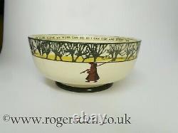 Royal Doulton Isaac Walton Ware Footed Bowl VERY RARE c1905