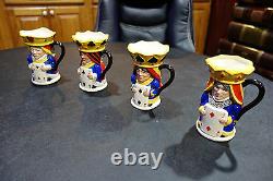 Royal Doulton King & Queen Hearts/clubs/spades/diamonds Toby Full Set Very Rare