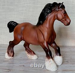 Royal Doulton Matt Bay Brown Cantering Shire Horse Very Rare Vintage Model DA45