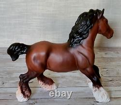 Royal Doulton Matt Bay Brown Cantering Shire Horse Very Rare Vintage Model DA45