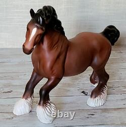 Royal Doulton Matt Bay Brown Cantering Shire Horse Very Rare Vintage Model DA45