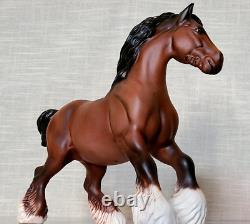 Royal Doulton Matt Bay Brown Cantering Shire Horse Very Rare Vintage Model DA45