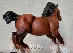 Royal Doulton Matt Bay Brown Cantering Shire Horse Very Rare Vintage Model DA45