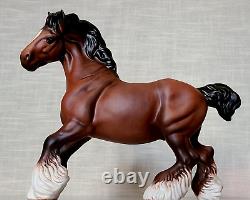 Royal Doulton Matt Bay Brown Cantering Shire Horse Very Rare Vintage Model DA45