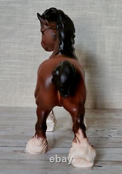 Royal Doulton Matt Bay Brown Cantering Shire Horse Very Rare Vintage Model DA45