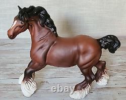 Royal Doulton Matt Bay Brown Cantering Shire Horse Vintage Very Rare Model DA45