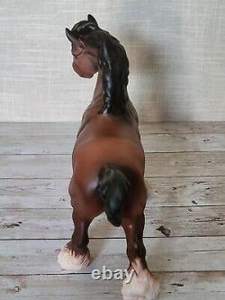 Royal Doulton Matt Bay Brown Cantering Shire Horse Vintage Very Rare Model DA45