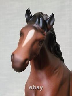 Royal Doulton Matt Bay Brown Cantering Shire Horse Vintage Very Rare Model DA45