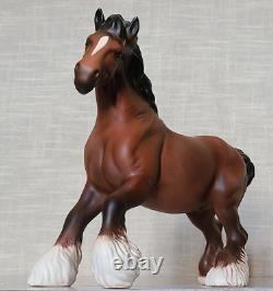 Royal Doulton Matt Bay Brown Cantering Shire Horse Vintage Very Rare Model DA45