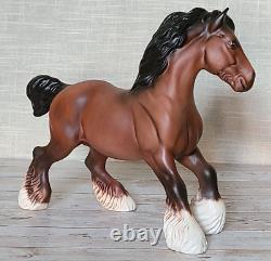 Royal Doulton Matt Bay Brown Cantering Shire Horse Vintage Very Rare Model DA45