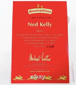 Royal Doulton NED KELLY Bunnykins DB406 L. E. 338/1000 BOX Cert. England VERY RARE
