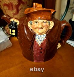 Royal Doulton Old Charley Character Toby Teapot C. 1939 Very Rare Handsome