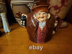 Royal Doulton Old Charley Character Toby Teapot C. 1939 Very Rare Handsome