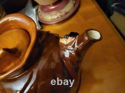 Royal Doulton Old Charley Character Toby Teapot C. 1939 Very Rare Handsome