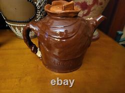 Royal Doulton Old Charley Character Toby Teapot C. 1939 Very Rare Handsome