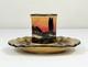 Royal Doulton Poplars Sunset Ashtray Matchbox Holder 1910s Very Rare England