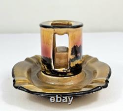 Royal Doulton Poplars Sunset Ashtray Matchbox Holder 1910s Very Rare England