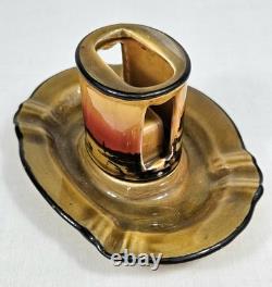 Royal Doulton Poplars Sunset Ashtray Matchbox Holder 1910s Very Rare England