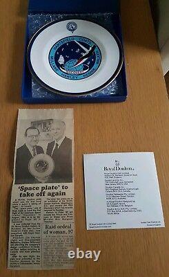 Royal Doulton STS 41 D plate Nasa Space Shuttle Discovery Very Rare