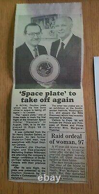 Royal Doulton STS 41 D plate Nasa Space Shuttle Discovery Very Rare