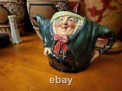 Royal Doulton Sairy Gamp Character Toby Teapot C. 1939 Very Rare Lovely Detail