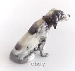 Royal Doulton Seated English Setter with Collar 6.5 HN975 1929 Very Rare VTG