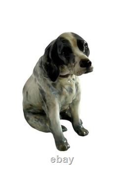 Royal Doulton Seated English Setter with Collar 6.5 HN975 1929 Very Rare VTG