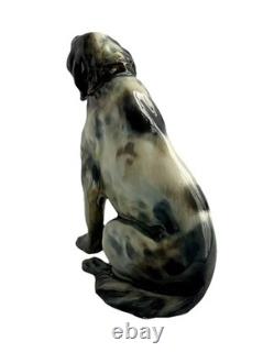 Royal Doulton Seated English Setter with Collar 6.5 HN975 1929 Very Rare VTG